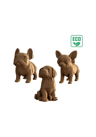 Cartonic 3d Puzzle - Puppıes Trıo