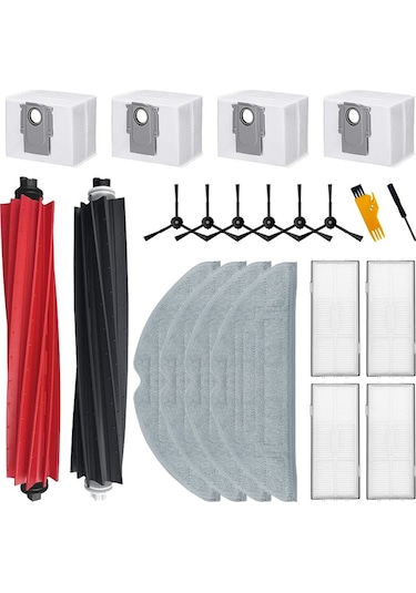 Leasetake Roborock S8 Pro Ultra Robot Süpürge Ana Yan Fırça Hepa Filtre Paspas Bezi Toz Torbaları Aksesuarları