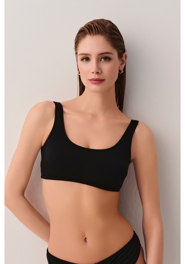 Suwen Bralet Bikini Üst Sbn25625012 Siyah