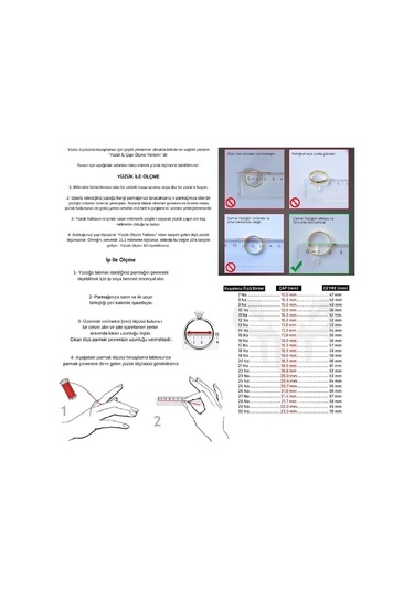Çgk Çiğdem Gürel Kuyumculuk T Harf Altın Yüzük 14yeni0096 Gold