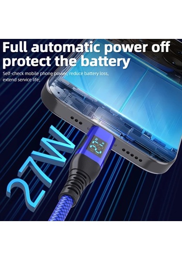 Brightnova Usb C Lightning Kablosu 5 Parça Mavi Yeşil Siyah 2m 6 6ft 78in Hızlı Şarj İphone 14 13 12 11 X Xs Xr 8 Plus İpad Uyumlu