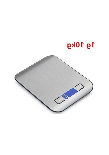 Wondernest Terazisi Paslanmaz Mutfak Lichen Gümüş Dijital Tartı 5/10kg Bz Gümüş