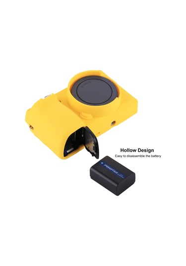Sony Ilce-6000 / A6000 İçin Puluz Soft Silikon Koruyucu Kılıf Sarı Diğer