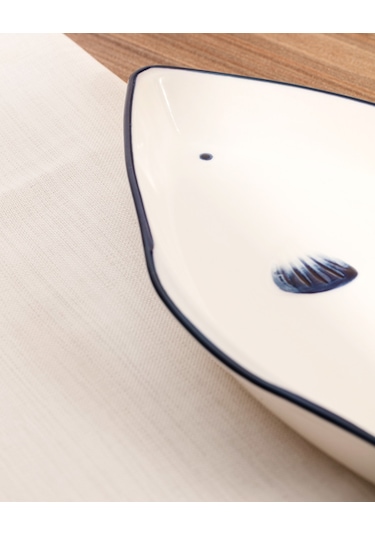 Madame Coco Marine 26 Cm Kayık Tabak Td - Marıne - 02 Kayık Tabak-mavi