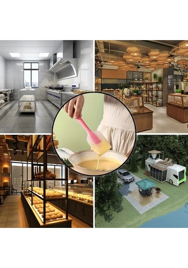 Honeybeeshop Turuncu Silikon Spatula: Yüksek Isıya Dayanıklı, Toksik Olmayan, Ergonomik Mutfak Aracı Turuncu