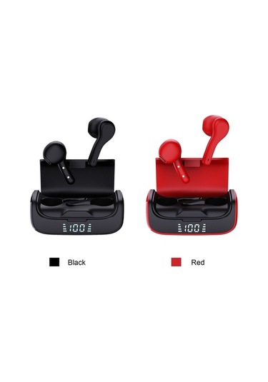 Primepickings R28 Bt5.0 Gerçek Kablosuz Spor Kulaklık Mega Bas Stereo, Akıllı Gürültü Azaltma Dokunmatik Led Ekran