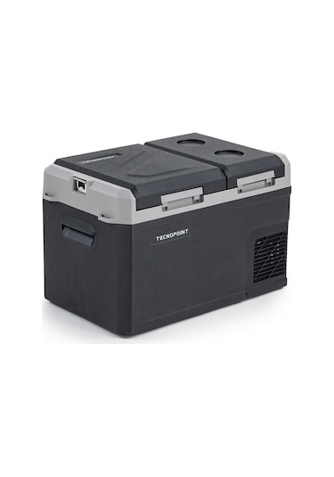Tc21-18 Çift Kapaklı 50 Litre Taşınabilir Araç Buzdolabı 12v/24v/220v Uyumlu