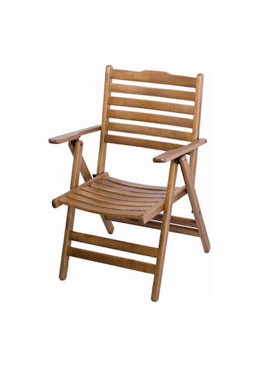 Ürgüp Katlanır Ahşap Bahçe Balkon Seti: 80X160 Masa + 4 Sandalye