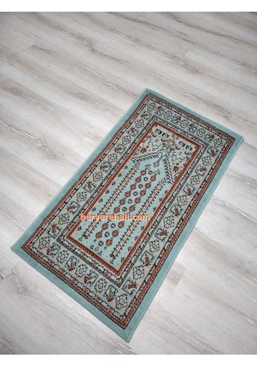 4 Adet Saray Halı Asya Seccade Ince 10503Y7 Yeşil 65X115 Cm