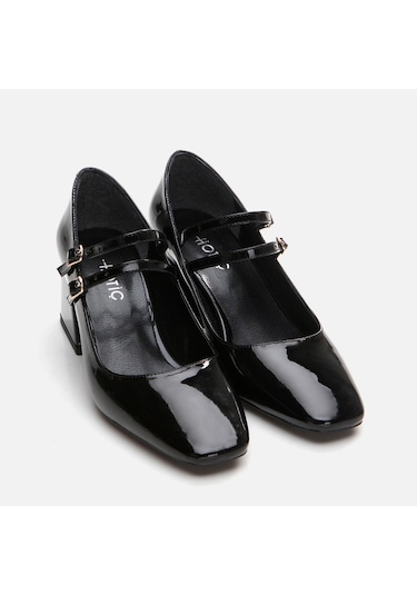 Hotiç Mary Jane Siyah Kadın Kalın Topuk 01ayh294910a100 Siyah