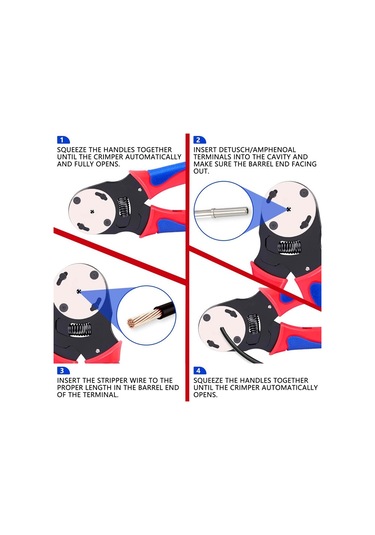 Sones Dtm Sıkma Pensesi Otomotiv Konnektör Terminal Sıkma Aleti Dt Pensesi