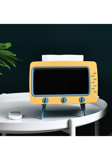 Createtech Beyaz 2'si 1 Arada Doku Kutusu Ofis Masası Kutusu, Yaratıcı Tv Standı