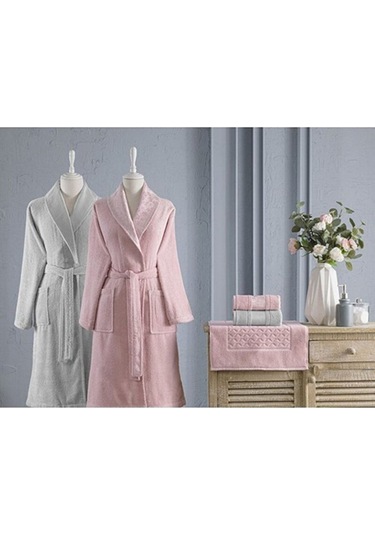 Blossom Happy Aile Seti Gri - Pembe