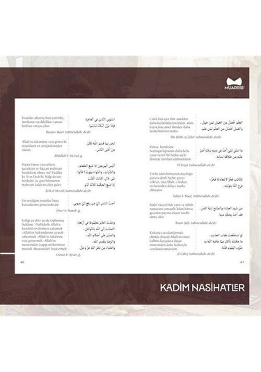 Kadim Nasihatler, Arapça-türkçe / Enes Balı