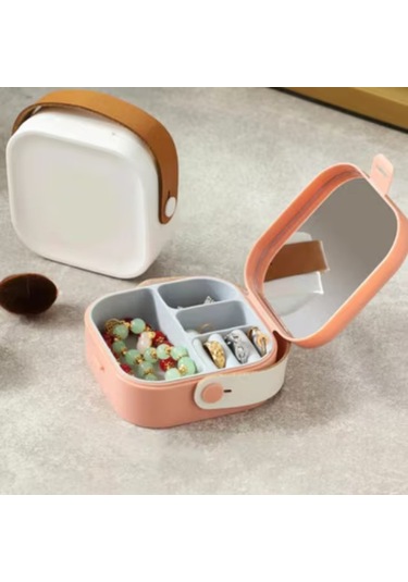 Larimar Aynalı Makyaj Kutusu Çanta Boy - 9035161845147lmr Çok Renkli