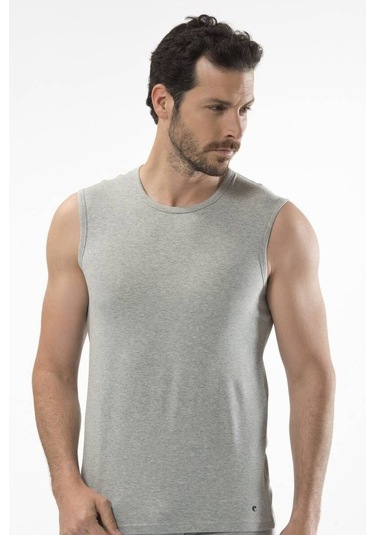 Cacharel Erkek Bisiklet Yaka Spor Atlet Gri 001