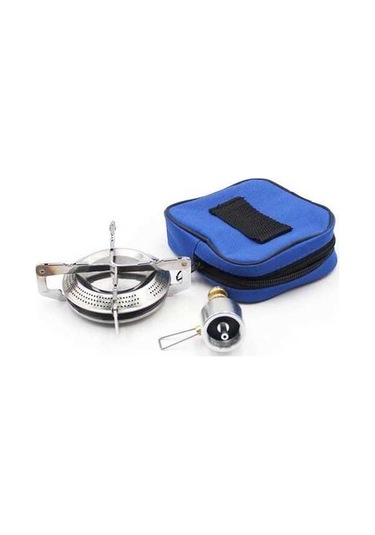 Dancemonkey Pratik Kamp Ocak Açık Hava Kampı İçin Propan Gazlı Sobası Kompakt Gümüş