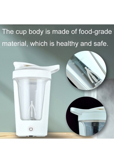 Pazly Cbtx Usb Şarjlı Tam Otomatik Karıştırma Kabı, Kahve Fincanı, Siyah Siyah