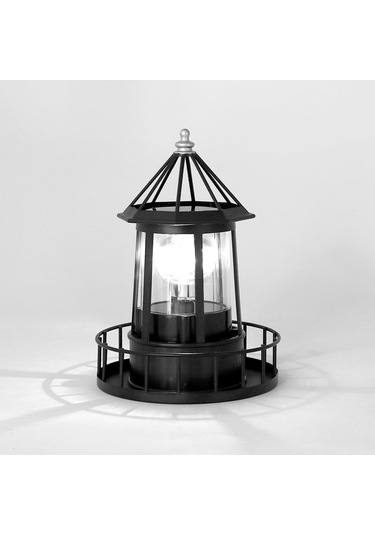 Güneş Deniz Feneri Dönen Işık 360 Derece Dönen Deniz Feneri Lambası, Ip65 Veranda Çit Bahçesi