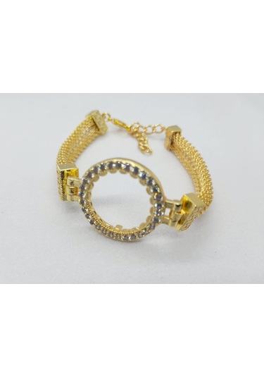 Soma Tesbih Çeyreklik Hasır Pirinç Lak Kaplama Taşlı Çerçeve Bileklik Çok Renkli