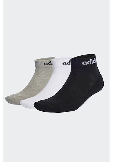 Adidas Linear Ankle Socks Cushioned Çorap - 3 Çift Çorap Ic1304 001