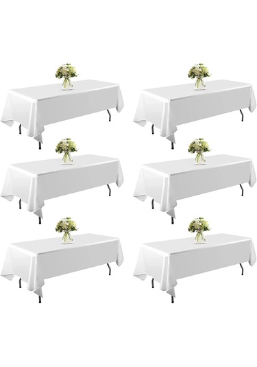 Tek Kullanımlık 3 Adet Beyaz Renk Masa Örtüsü