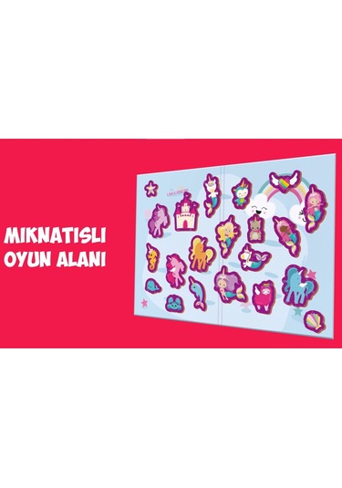 Calimera Toys Ahşap Mıknatıslı Seyahat Kitabı Unicorn Deniz Kızı Oyunu