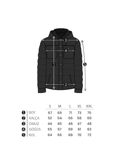 Cep Fermuarlı Armalı Nova Kışlık Şişme Mont Pldp 2959-nm 50451 Haki