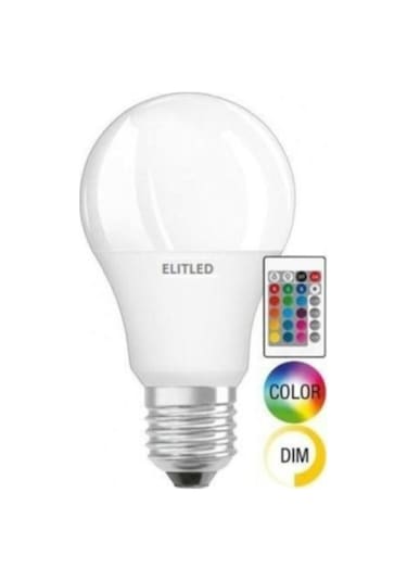 Elitled Led Ampul - 9w Rgb - Uzaktan Kumandalı Led Ampul
