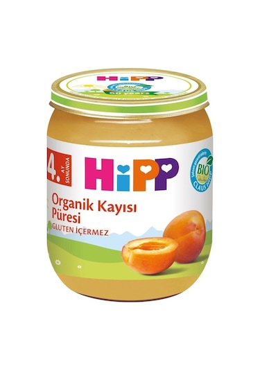Hipp Organik Kayısı Püresi 4+ Ay Kavanoz Maması 125 G