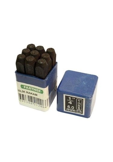 Partner Pt21208 Çelik Rakam 9 Parça 8 MM
