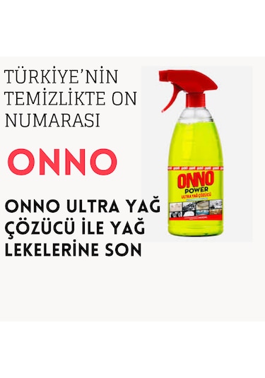 Onno Yağ Çöz - Ultra Yağ Çözücü 6 Adet X 1000 Ml 6'lı Set
