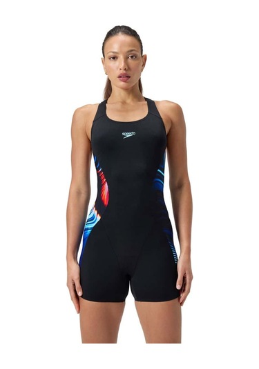 Speedo Kadın Yüzücü Mayosu Dıgıtal Prt Af Legsuıt Black 8-00494418169 Yzm Siyah