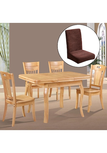 Dolıty Yemek Sandalyesi Kılıfları Yıkanabilir Koyu-kahve koyu kahve