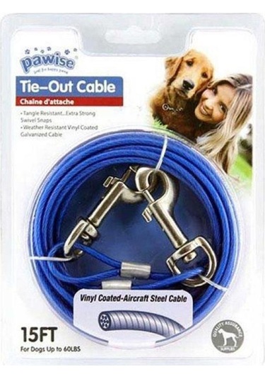 Pawise Tie-out Cable Bahçe Bağlama Halatı 4,5 M