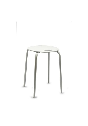 Prımanova Tabure Demir Beyaz