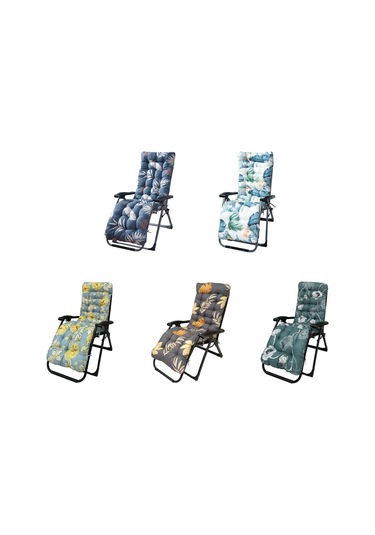 Sones 170 X 53 X 8cm Kalınlaştırılmış Baskılı Kapşonlu Askılı Ev Veranda Şezlong Matı Hawaii Stili