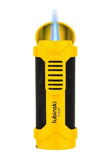 Lubinski Cigar Sehpa Kapaklı Delicili Tek Torch Puro Çakmağı Gunmetal