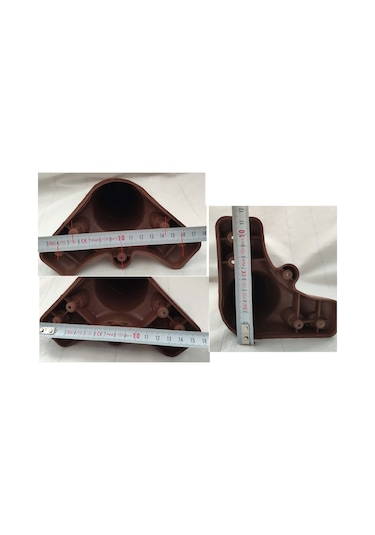 Zeygen Zirve Plastik Mobilya Baza Koltuk Kanepe Ayak 8 Adet 15 Cm Ceviz