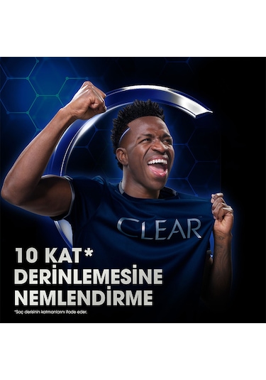 Clear Men Kepeğe Karşı Etkili Şampuan Vinicius Júnior 350 Ml Beyaz