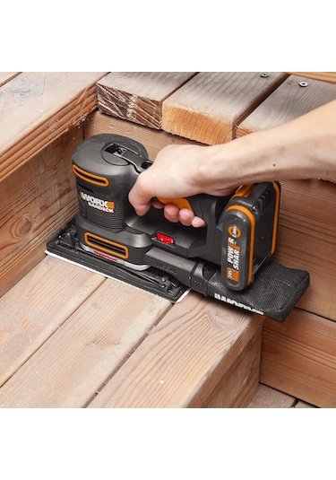 Worx WX820 20 V 2.0 Ah Li-ion Profesyonel Devir Ayarlı Çok Amaçlı Şarjlı Zımpara
