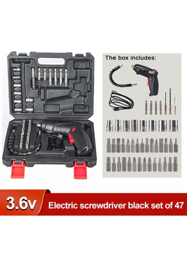 3.6v Akülü Elektrikli Elektrikli Tornavida Seti 47 Adet