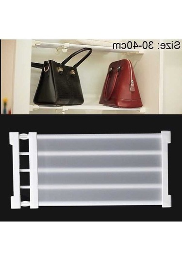 Tongxida Genişlik: 24cm, Esneme Aralığı: 30-40cm Beyaz Gardırop Dolap Bölme Modülü Levha Yurt Bölme Diğer