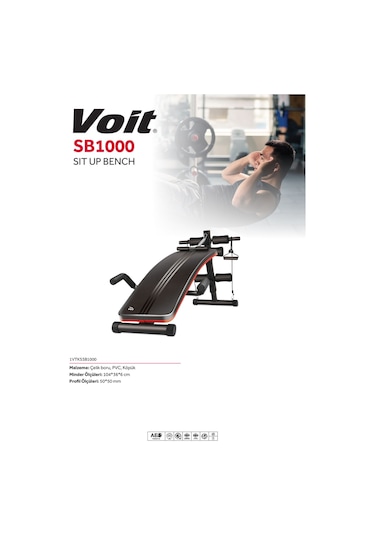 Voit Sb1000 Sit Up Bench