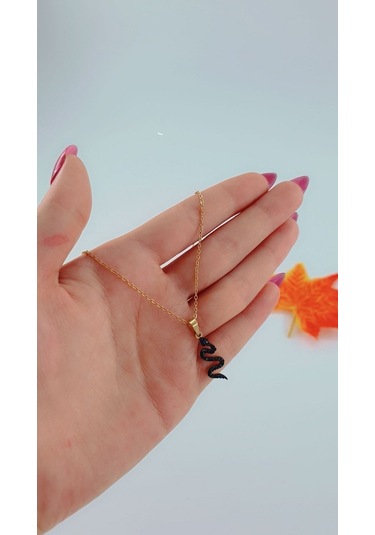 Bhs Life Kadın Yılan Model Gold Renk Çelik Kolye Altın