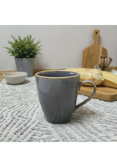 Seramik Kahve Kupası Gri