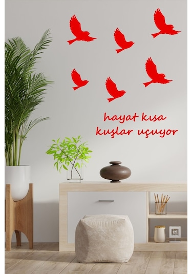 Kuşlar Uçuyor Dekoratif Duvar Sticker