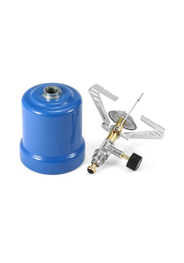 Rüzgar Geçirmez Kamp Sobası Gaz Tankı Soba Taşınabilir Sırt Çantasıyla Seyahat Havada Pişirme Için Ayarlanabilir Brülörlü Propan Soba - Tip: 2 Çok Renkli