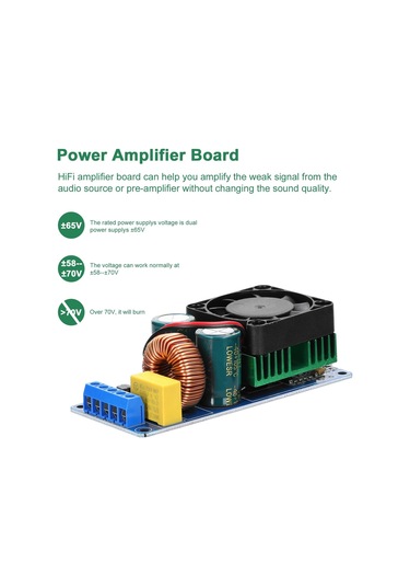 Jms 500W Irs2092S Dijital Güç Amplifikatörü Kurulu Mono Kanal