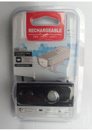 Usb Li 300 Lümen Ön Led Far Su Geçirmez Xbyc 6131
